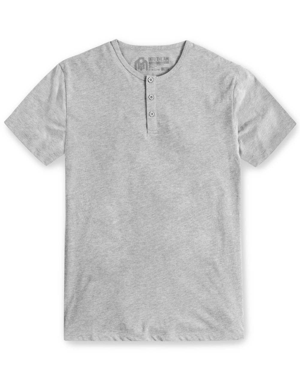 INTO THE AM – Engroshandel T-shirt – til mænd – Herre T-shirt med korte ærmer og henley-udskæring21