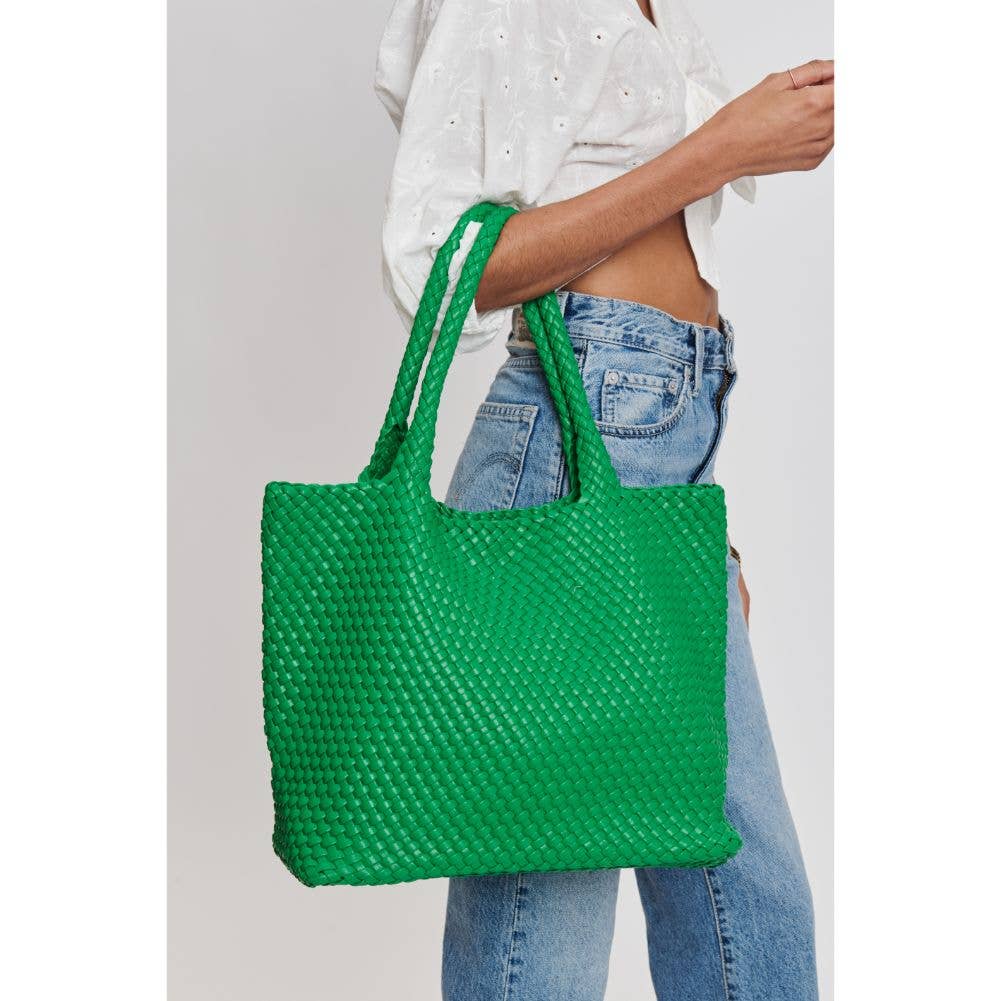 Moda Luxe - Vendita all'ingrosso Borsa tote - Donna - Borsa tote intrecciata in pelle vegana Solana35