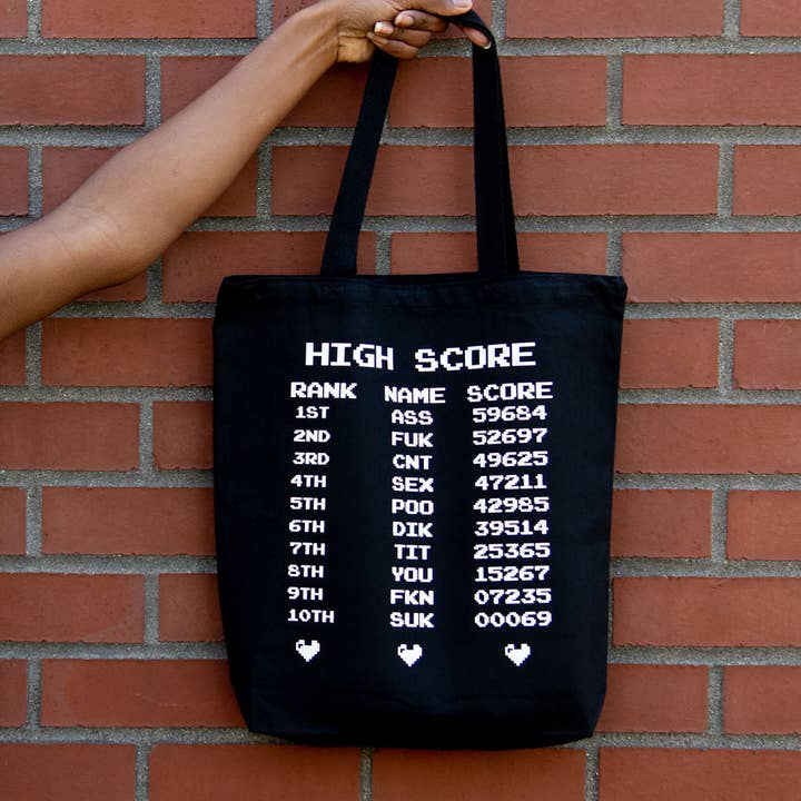 High Score - Canvas Tote (NSFW) for engroshandel hos Geekish Gifts