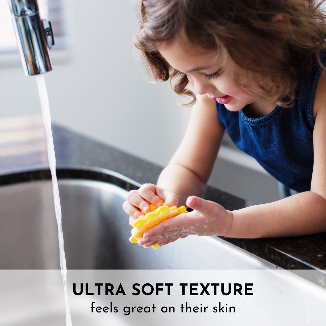 Big Bee, Little Bee - Vente Éponge - Enfant et bébé - Épurateur en silicone original ScrubBee Easy-Grip3