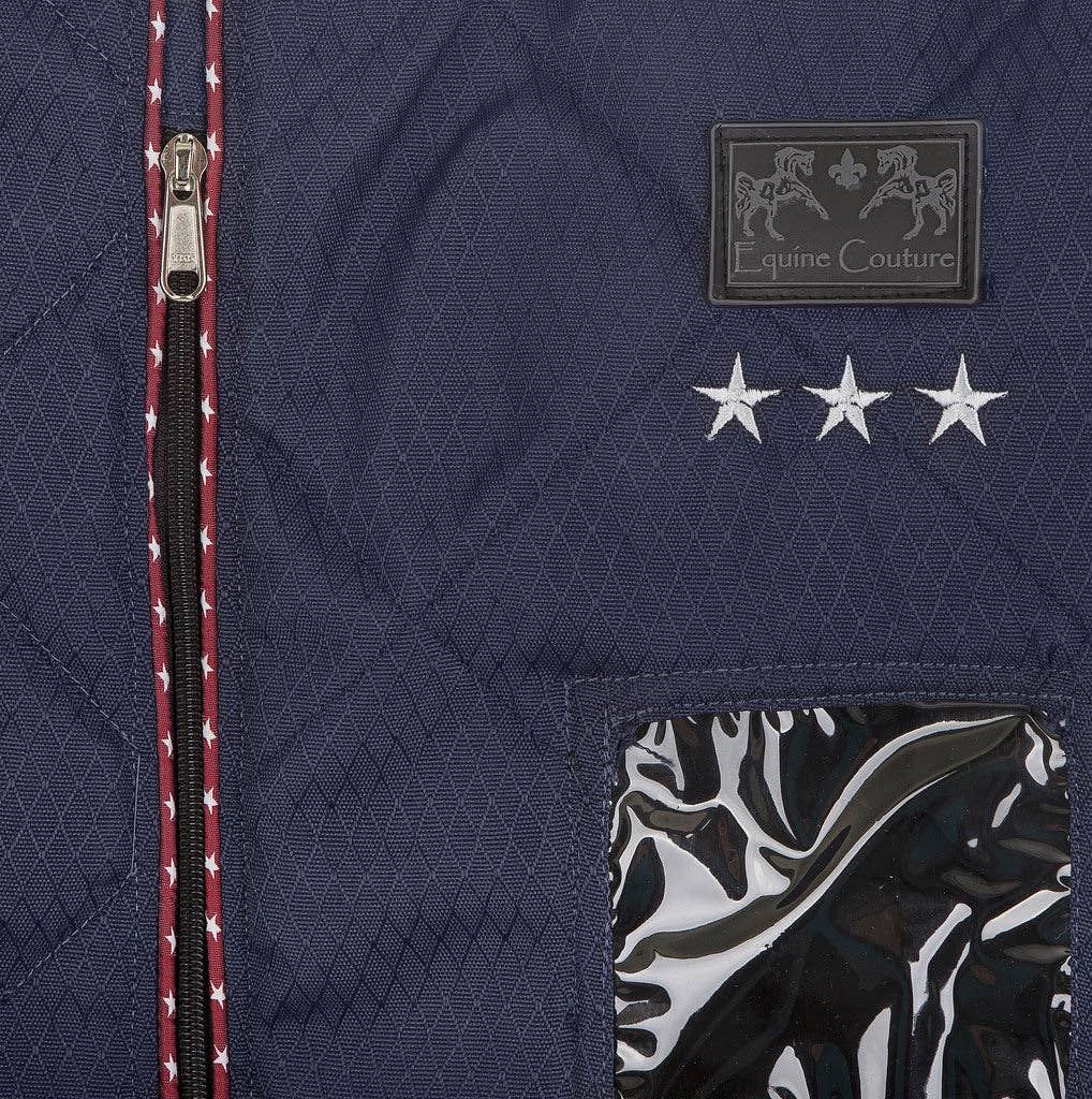 Navy Equine Couture Super Star Garment Bag for wholesale on Faire1