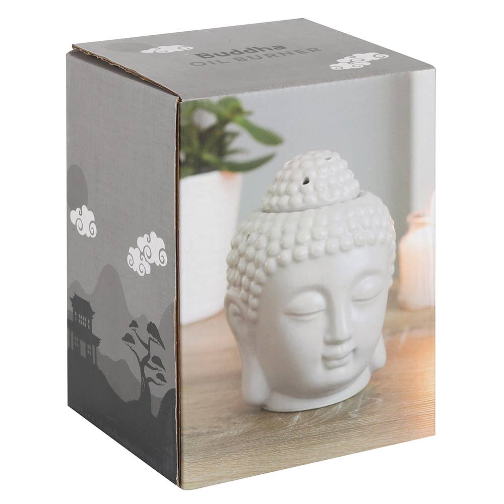 Something Different Wholesale - Wholesale Wax Warmer - Small Grey Buddha Head Oil Burner and Wax Warmer5