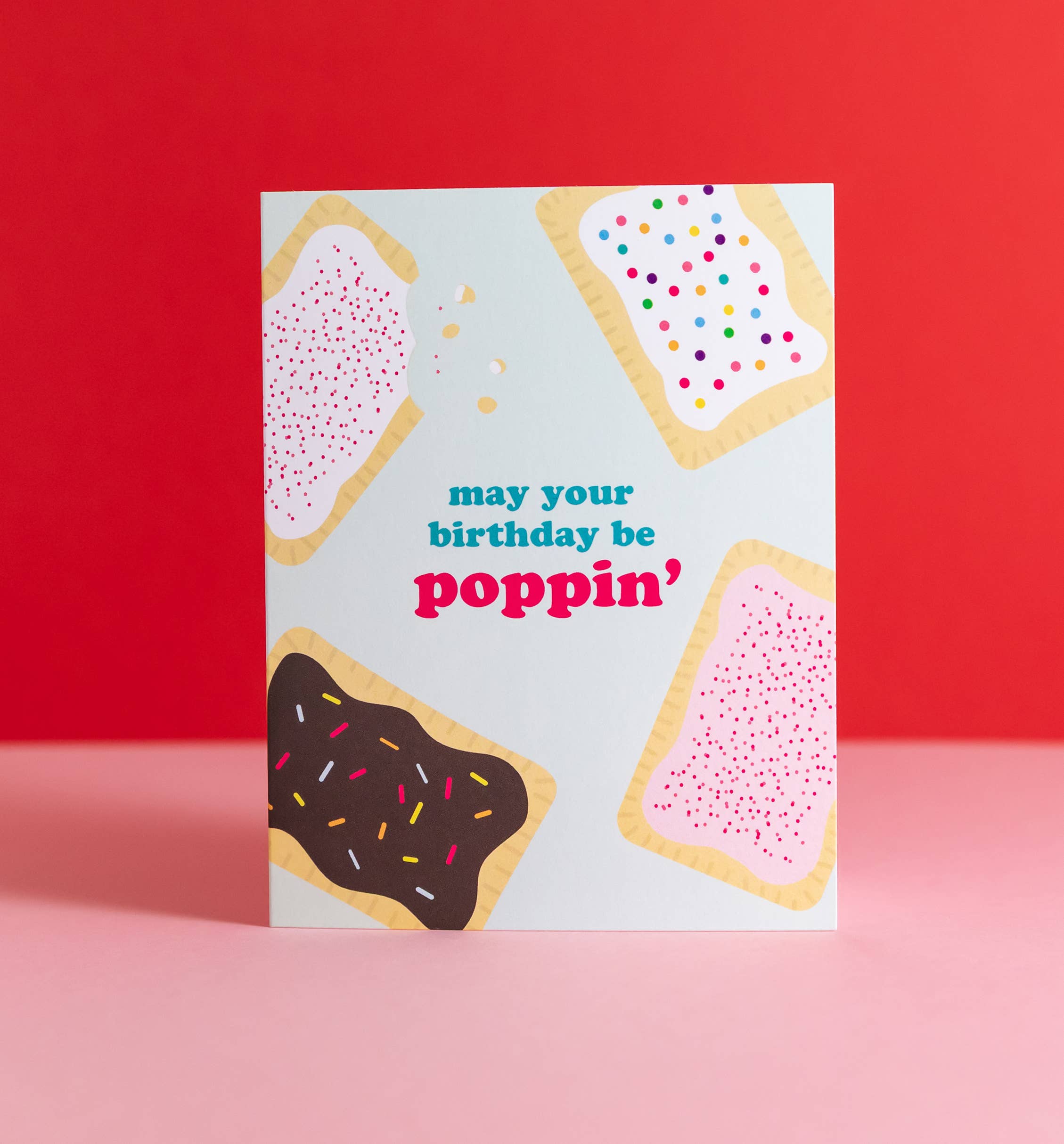Graphic Anthology Greeting Cards - Venta al por mayor Tarjetas de cumpleaños - Tarjeta POPPIN' BIRTHDAY | Tarjeta de felicitación Pop Tart1