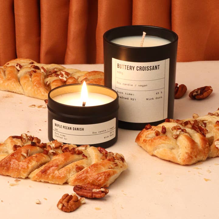 Wick Guru – wholesale Jar/filled candle – Maple Pecan Candle – Autumn Bakery Scent for Cosy Gifting2