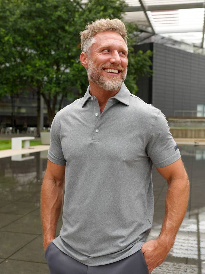 USA Palm - Wholesale Polo - Men's - Heathered Polo83