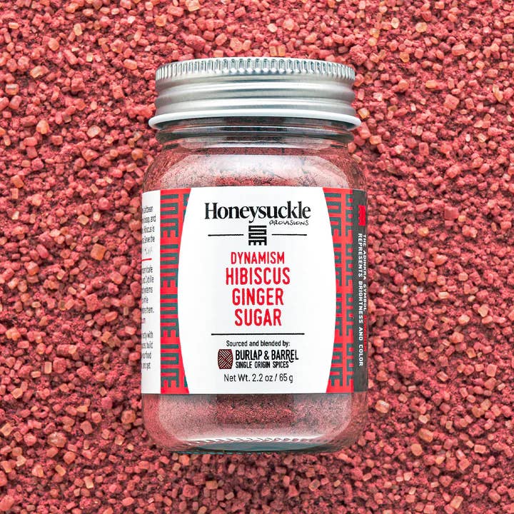 Burlap & Barrel - Wholesale Sugar/Sweetener - Hibiscus Ginger Sugar - Single Origin Spice Blend Collab
