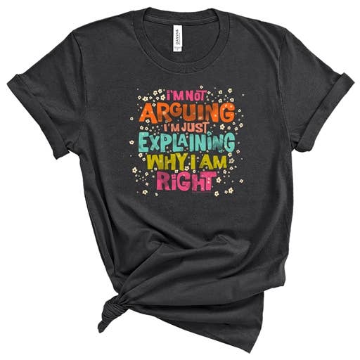 SC Premium Je Ne Me Dispute Pas Imprimé Devant - Noir Vintage pour la vente par Southern Couture