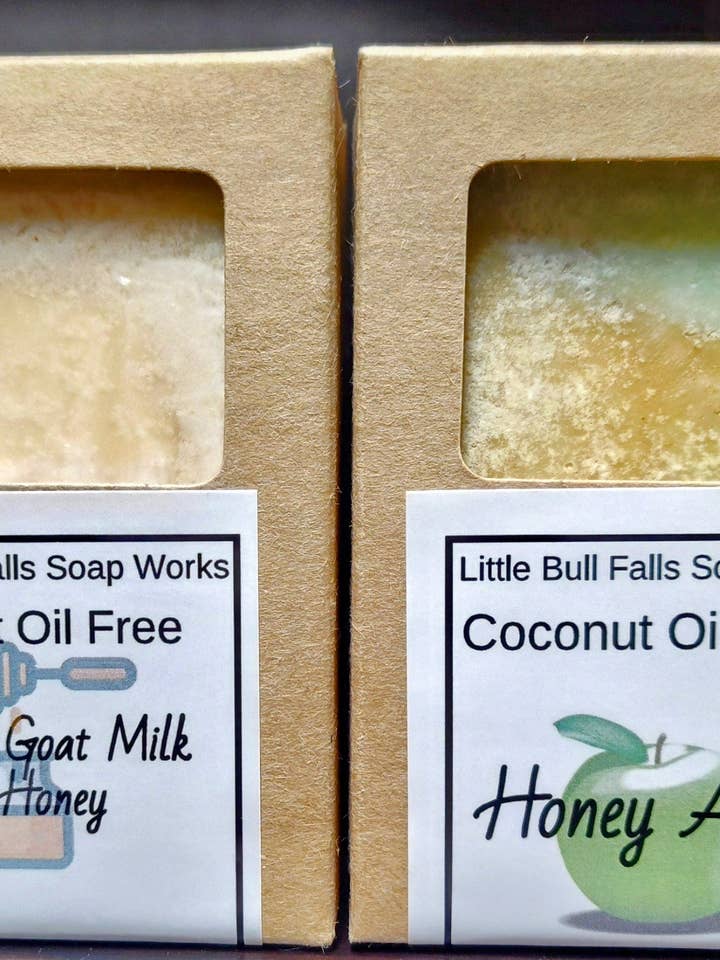 Coconut Oil Free Goat Milk Soap for wholesale by Little Bull Falls Soap Works
