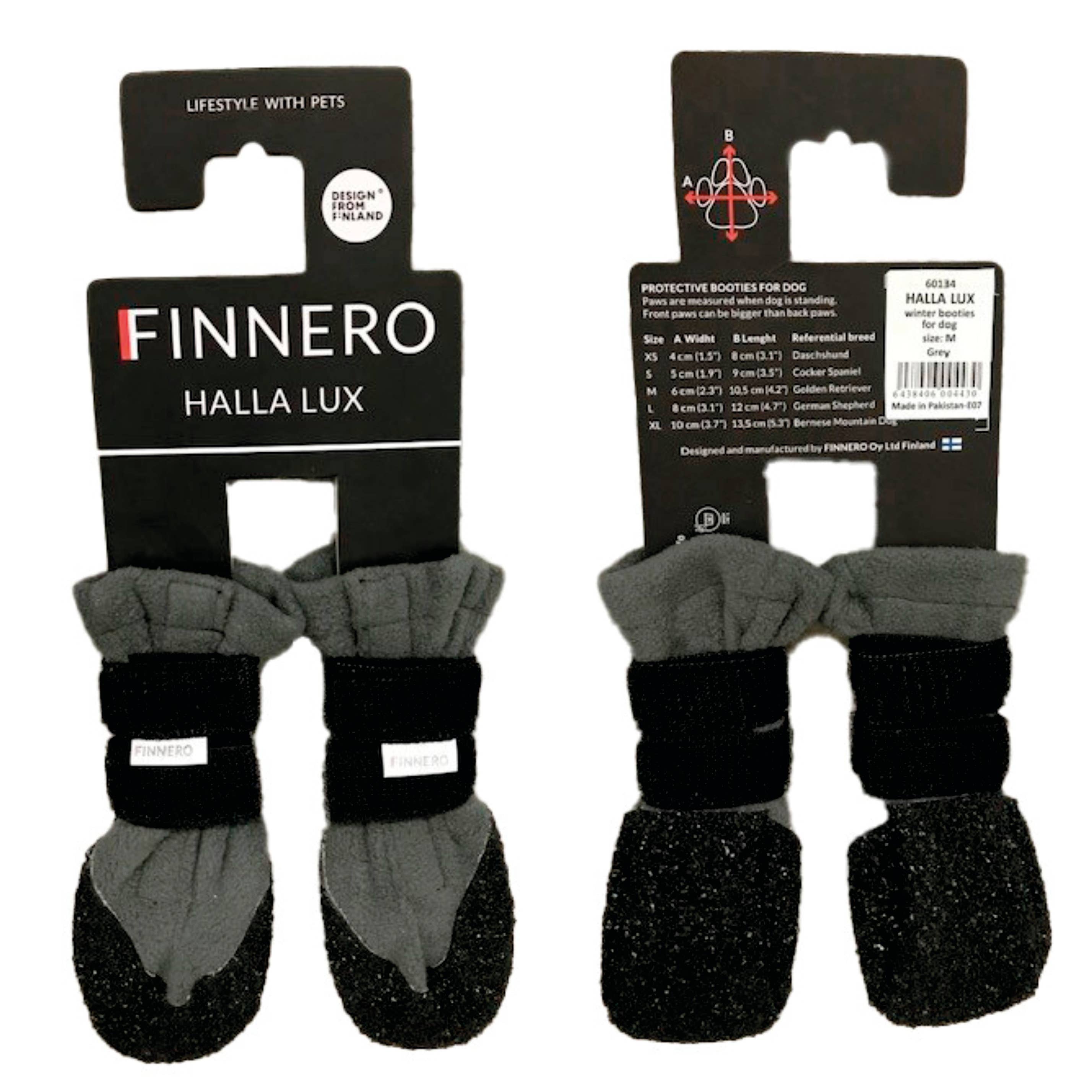 FINNERO - Venta al por mayor Botas - Perros - Botines suaves de invierno FINNERO HALLA LUX para perros, paquete de 2 unidades2