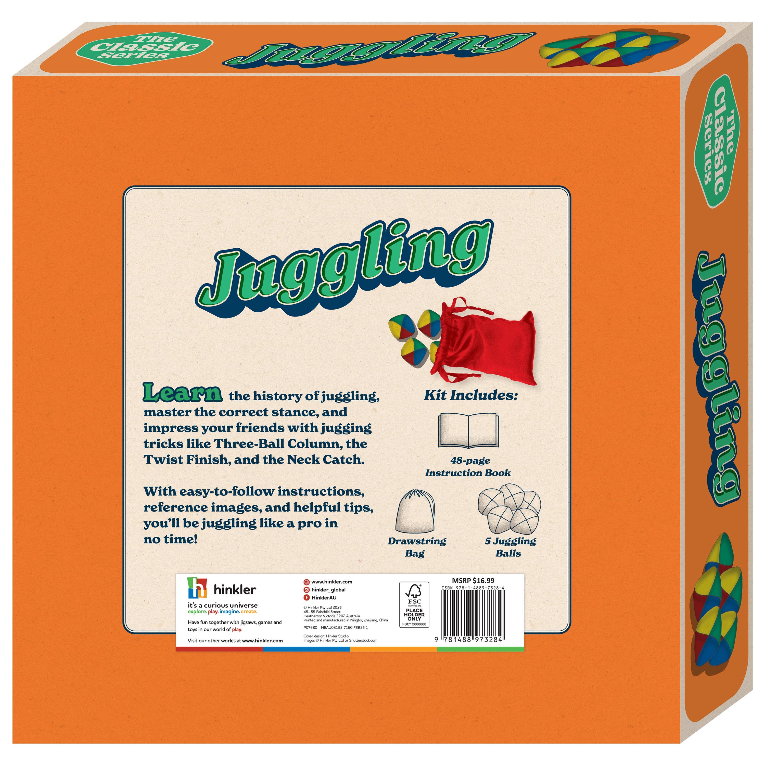 Hinkler USA - Wholesale Toy Set - Kids - Retro Box Learn Juggling5