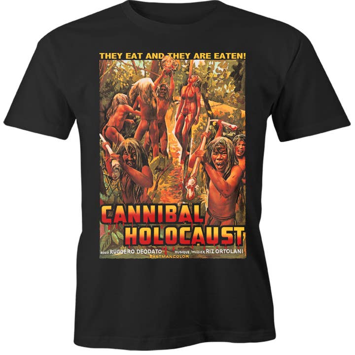 CANNIBAL HOLOCAUST AFFISCHSKJORTA för wholesale av Pallbearer Press