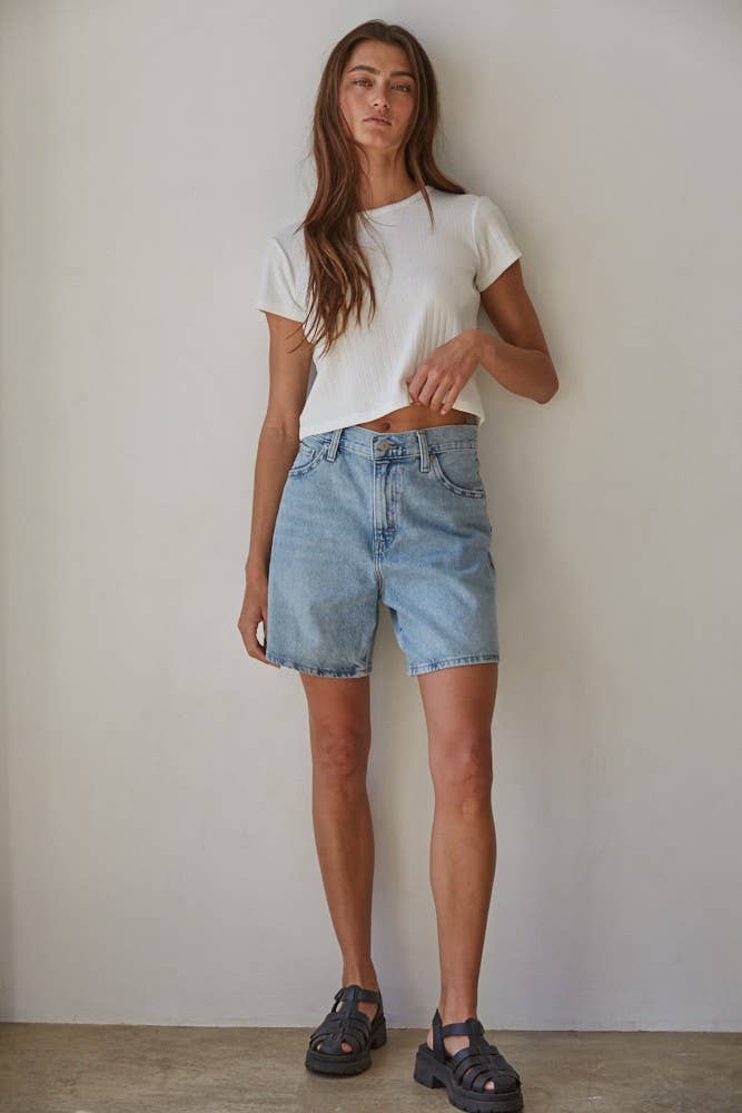 By Together - Wholesale Knit Top - Women's - L8346 | Knit Polyester Rayon Spandex Pointelle Ribbed Top 3