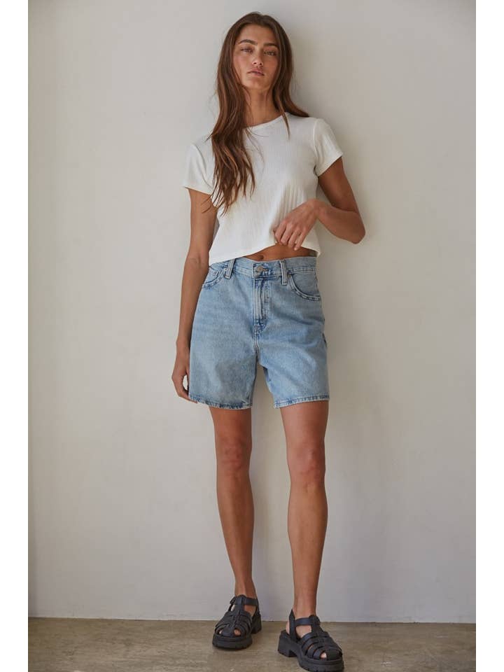 By Together - Wholesale Knit Top - Women's - L8346 | Knit Polyester Rayon Spandex Pointelle Ribbed Top 3