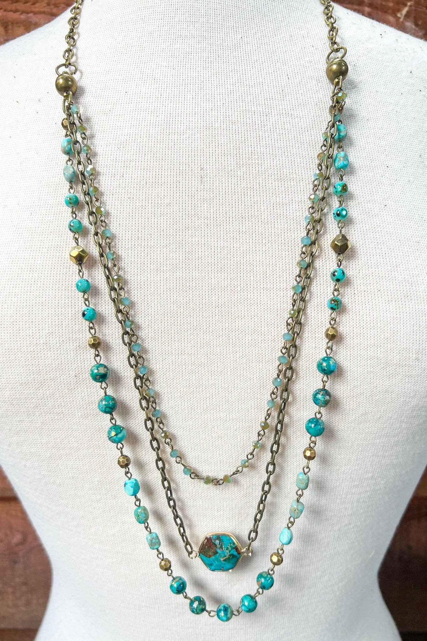 Dylan Designs - Wholesale Pendant/Charm Necklace - Janet Necklace Turquoise2