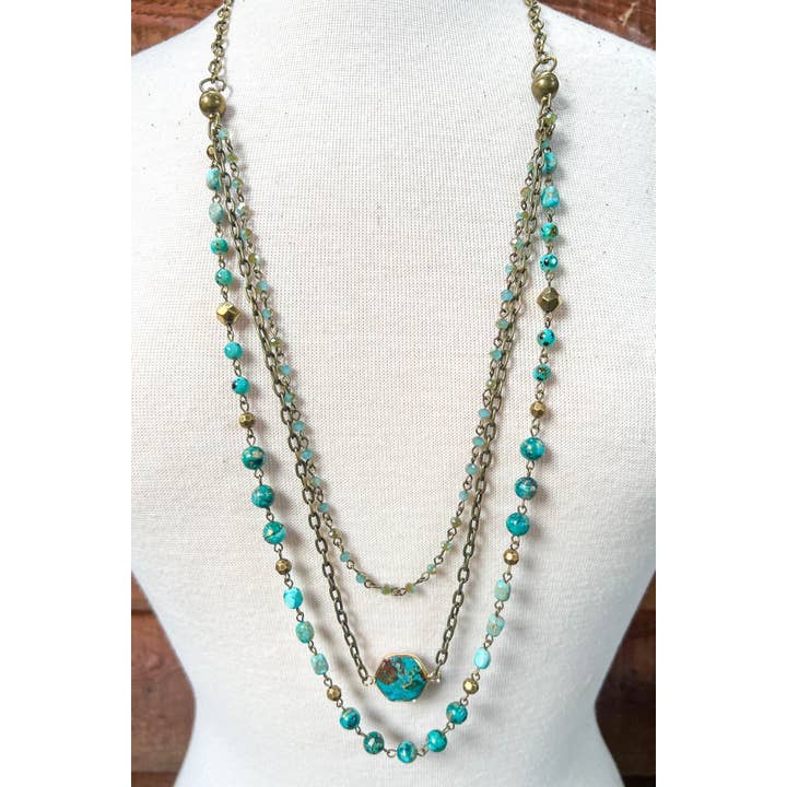 Dylan Designs - Wholesale Pendant/Charm Necklace - Janet Necklace Turquoise2