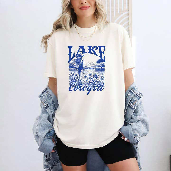 Cowgirl Summer, Western Shirt, Beach, Cowgirl Graphic Tee for wholesale by Bash