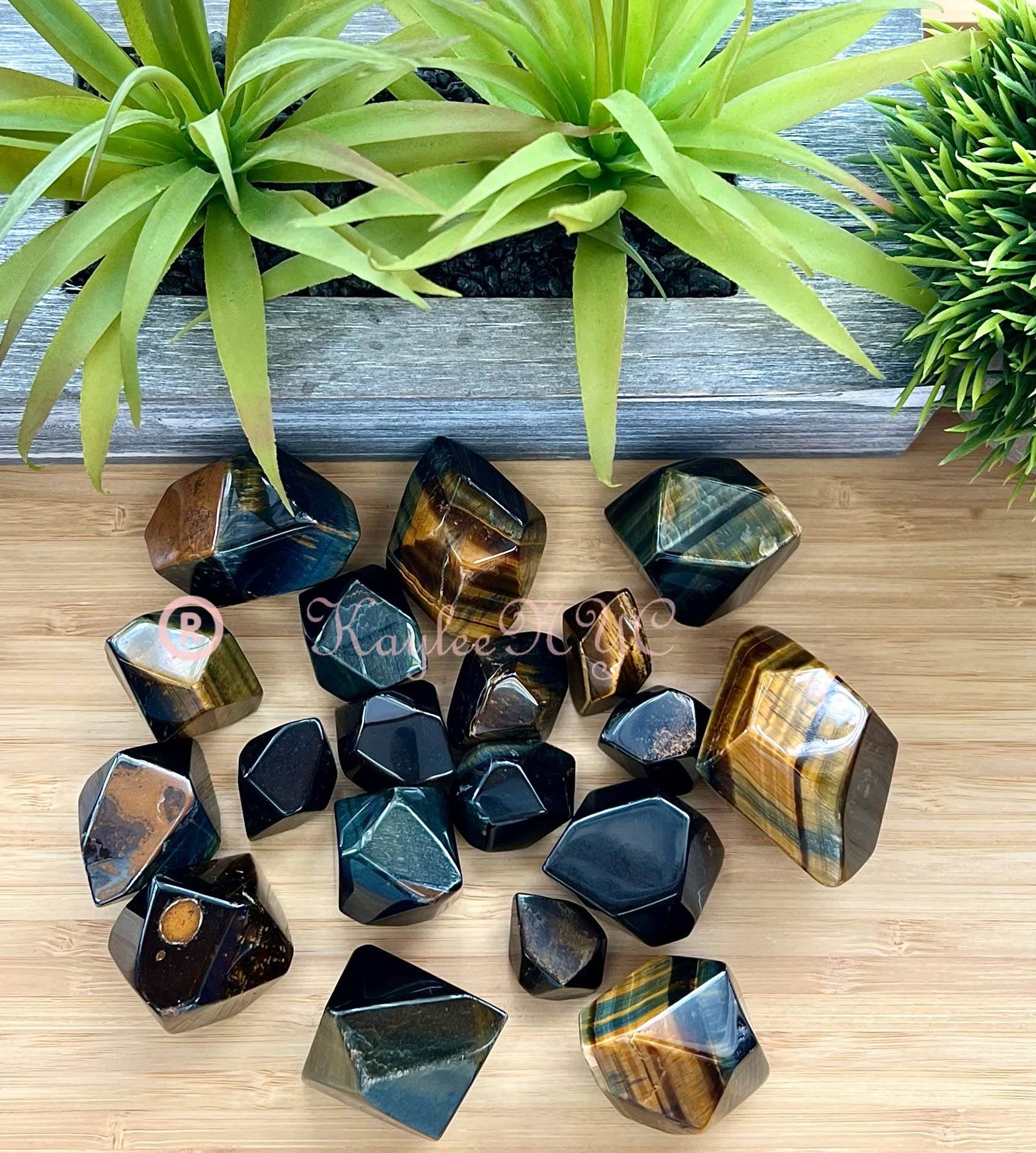 KayleeNYC - Wholesale Spiritual Stone/Crystal - Natural Tiger Eye Crystal, Polished Freeform for Healing2