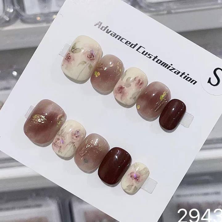 Prensa sobre Unhas feita à mão 29432 por atacado de foamboxnail