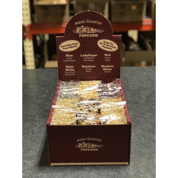 Amish Country Popcorn - Wholesale Retailer Sample - Food & Drink - 30ct/4oz Popcorn Sampler