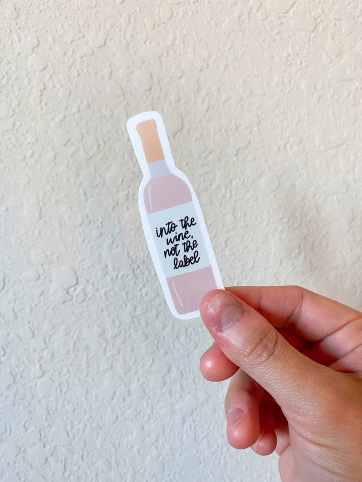 David Rose wijnfles sticker voor wholesale door Gorka & Co