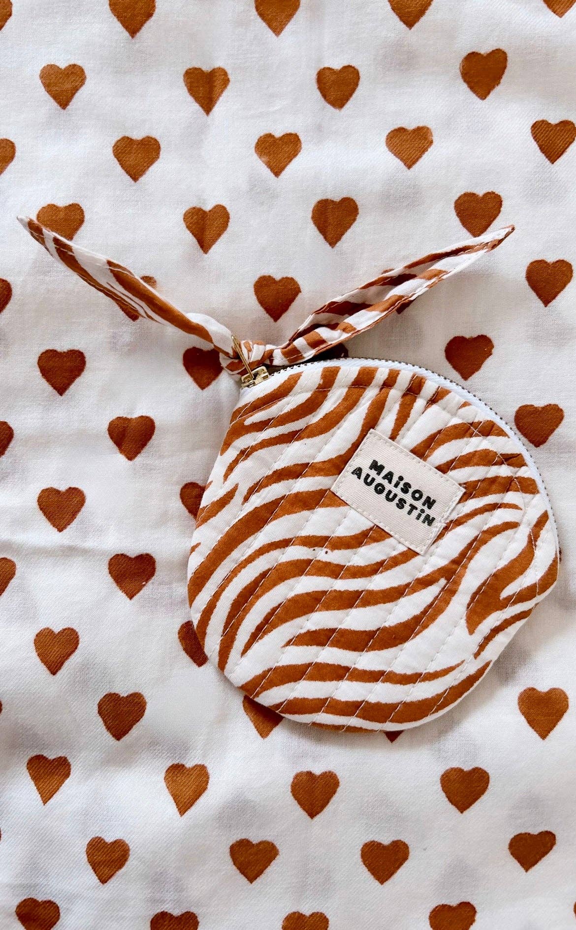 Maison Augustin - Wholesale Coin Purse - Women's - Zebra Camel Wallet0