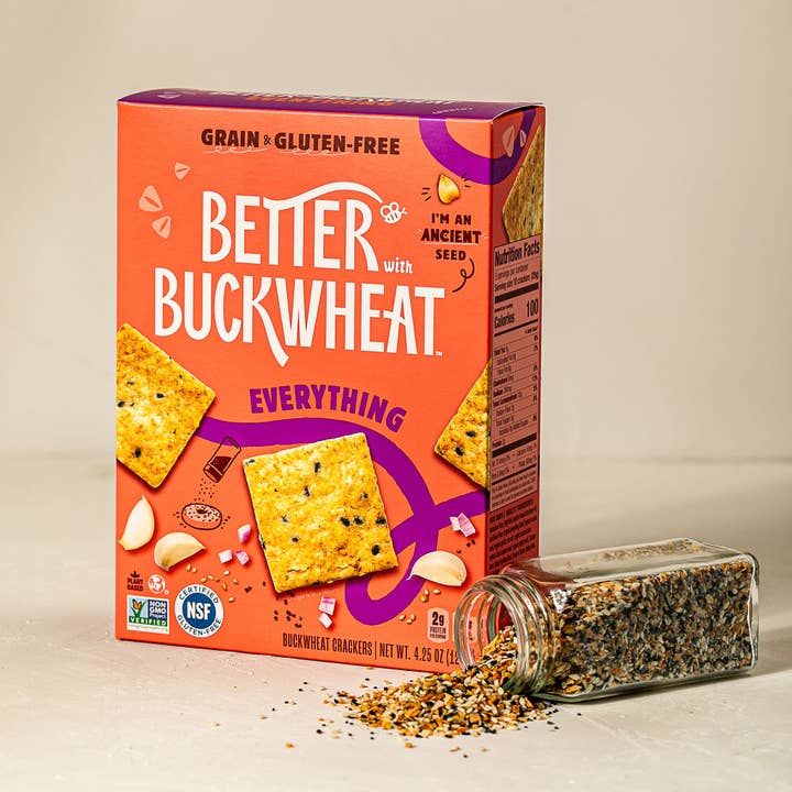 Better with Buckwheat | Maine Crisps - Wholesale Crackers - Everything Crackers | Gluten-Free | Artisanal | Charcuterie10