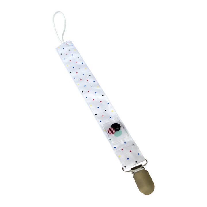 POLKA DOTS Pattern | Pacifier Clip for wholesale by Glossydots Baby