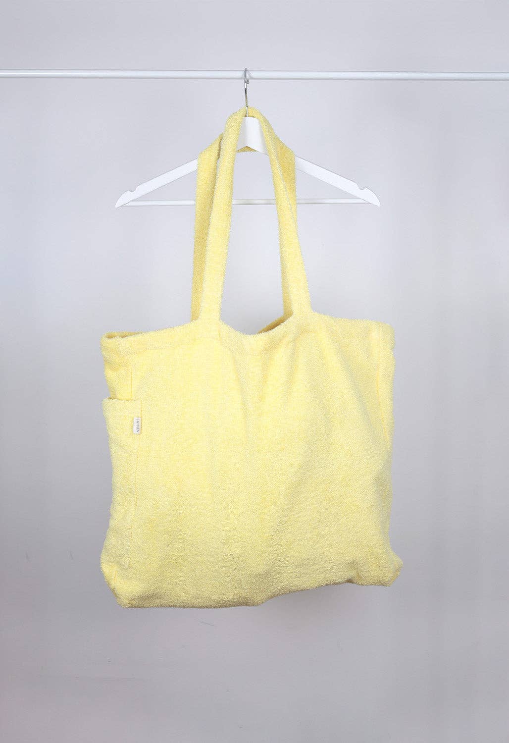 Caussün - Venta al por mayor Bolsa de asa- Mujer - Bolso toalla de rizo amarillo limón3