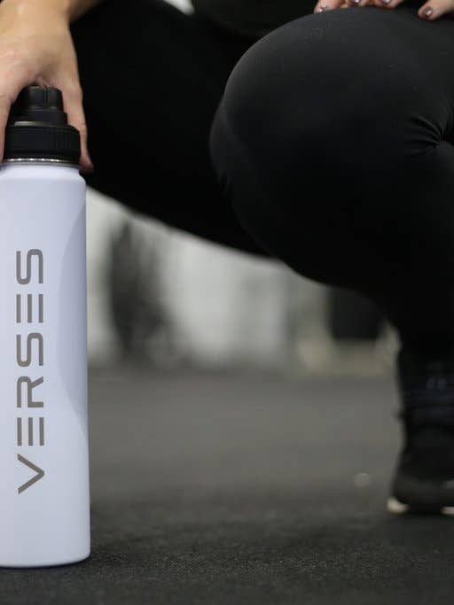 LivingWater Sport Bottle 17oz - White for wholesale by Verses Apparel Co