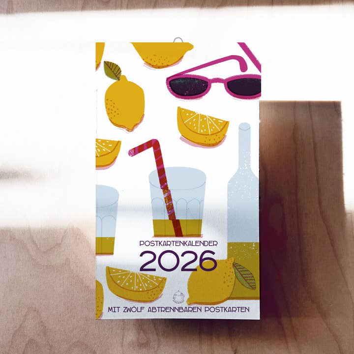 2026 Dolce Far Niente Postcard Calendar DIN A6 for wholesale by jungwiealt