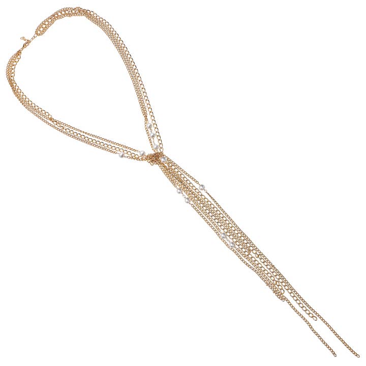 Gylden perle halskæde for engroshandel hos Ottaviani