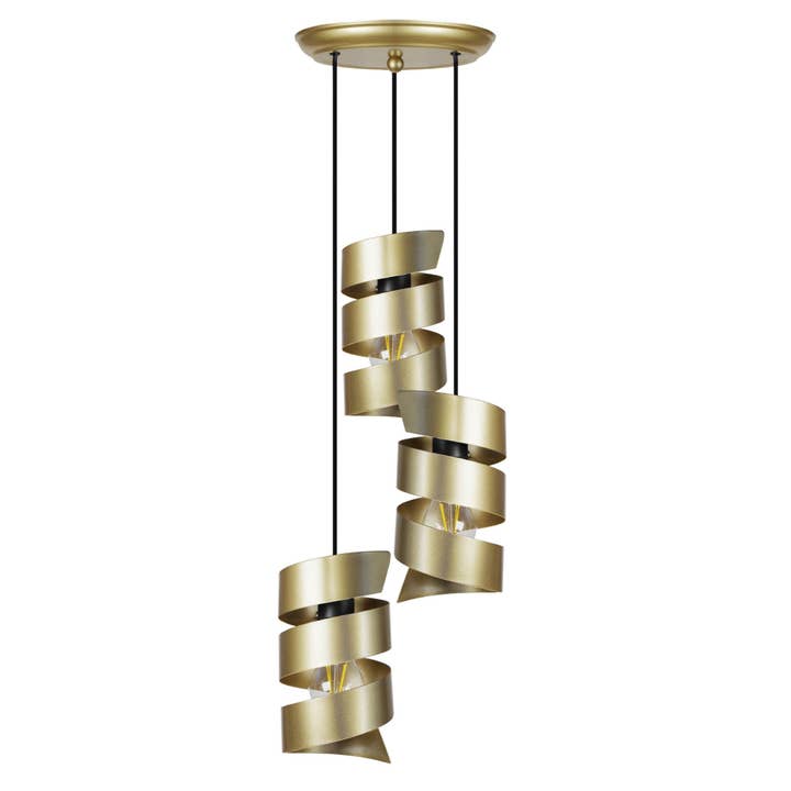 TORTILLON - Guld Metal Cluster Suspensioner for engroshandel hos Tosel Shop