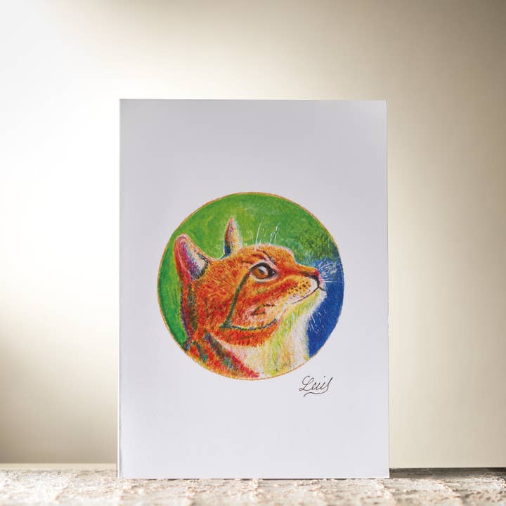 Globe Cat Card van Lui voor wholesale door HomeLess Made