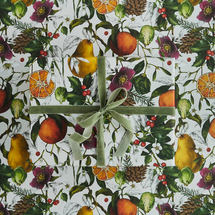Nr. 1 - 'The Botanist Archive: Festlig Udgave' - Gaveindpakning for engroshandel hos Catherine Lewis Design
