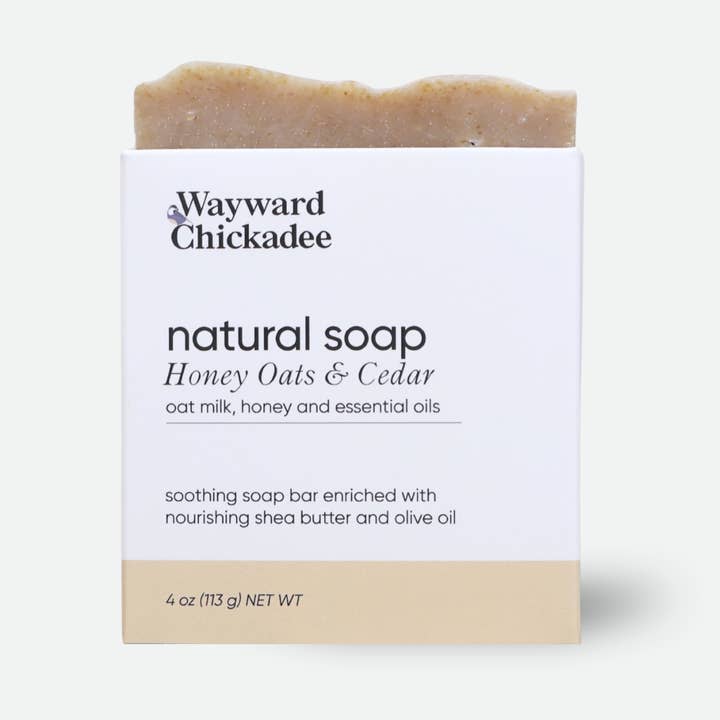 Honning, havre og cedertræ sæbe for engroshandel hos Wayward Chickadee