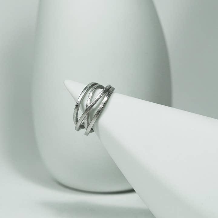 Anillo Plata Acabado Rodio Colección Atw (Rt590Rd) para venta al por mayor de Tass Joies España