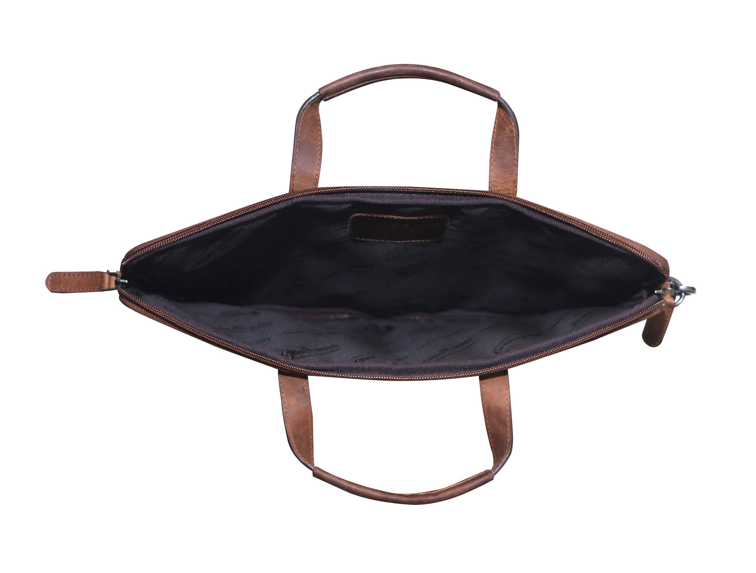 Greenwood – Mala para portátil - Unissexo por atacado – Greenwood Fred bolsa de couro para laptop de 17 polegadas com alça removível3