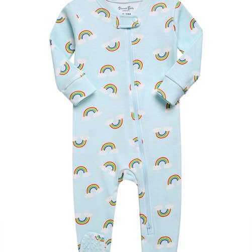 Rainbow Cotton Baby Footie for wholesale by Vaenait Baby