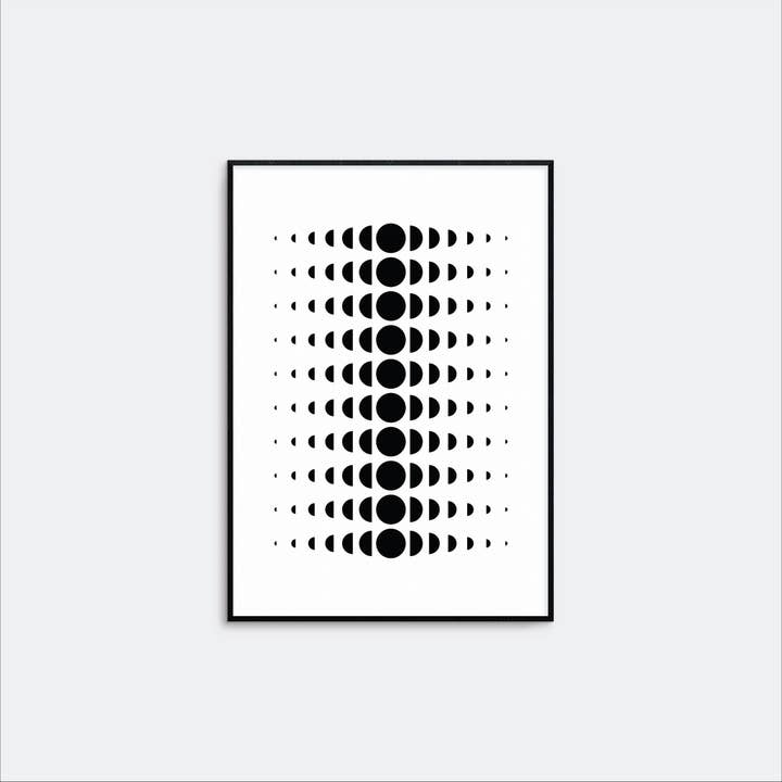 The Design Craft - Wholesale Art Print - Minimal Moon Phase Wall Art1