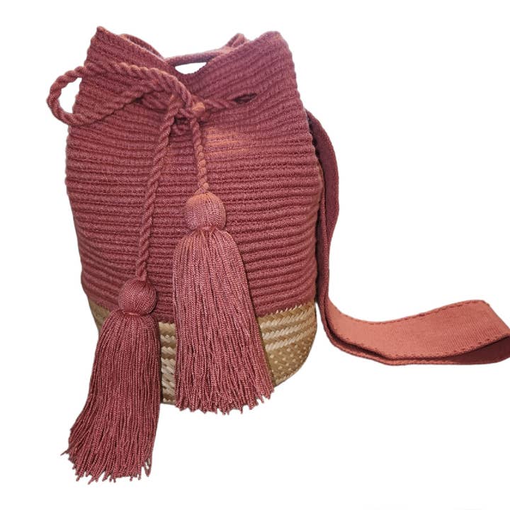 Boutique Femade ® - Wholesale Crossbody Bag - Women's - Rosa Basket Wayuu Bag