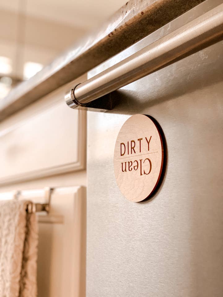 Dishwasher Clean Dirty Magnet Kitchen for wholesale by Home Bound Custom Decor