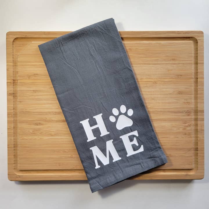 Home Toalha de Chá Paw - Cinzento por atacado de Sweet Ash Creations