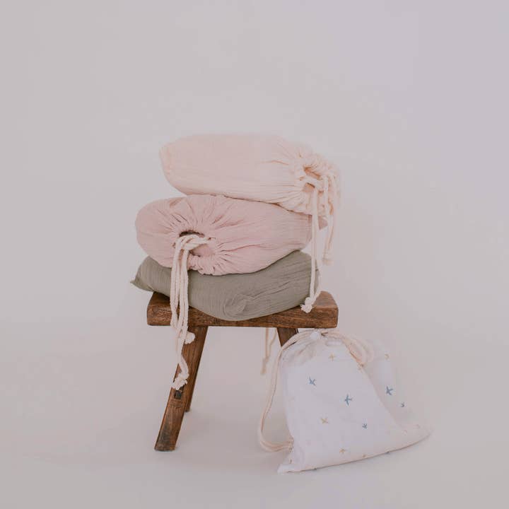 Bloom - Wholesale Cot/Crib Sheets - Organic Gauze Crib Sheet