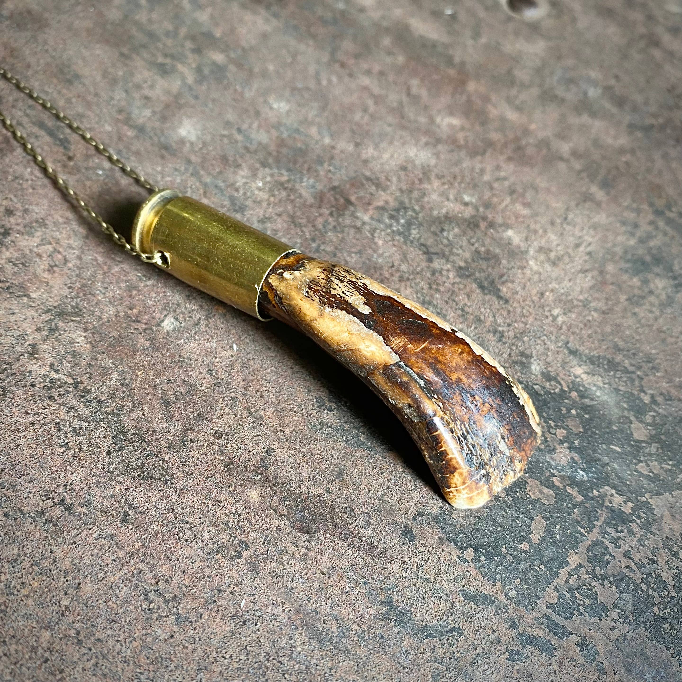 Antiquado Colar de dentes de búfalo - Antiquado, invólucros em concha, dentes reais para venda a revendedores na Faire9