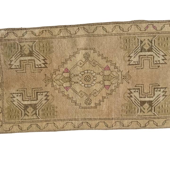 peony + olive - Wholesale Area Rug - Mini Vintage Rug No. 481