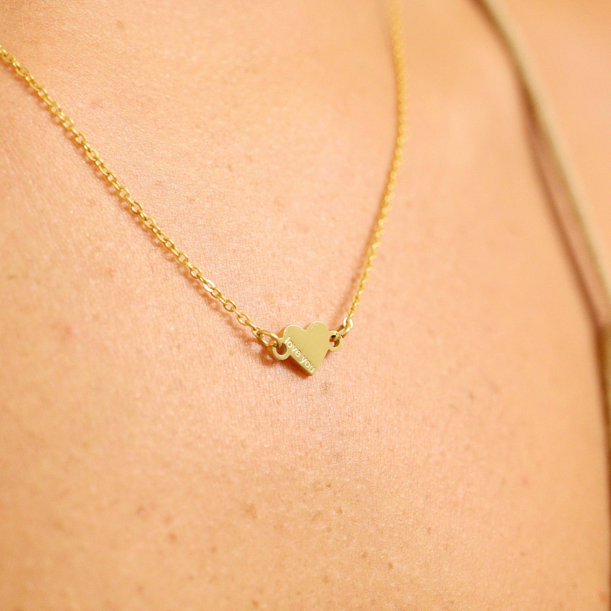 WJW - Vente Collier maille et chaîne - Collier chaîne connecteur à maillons en acier inoxydable PVD or 18K8