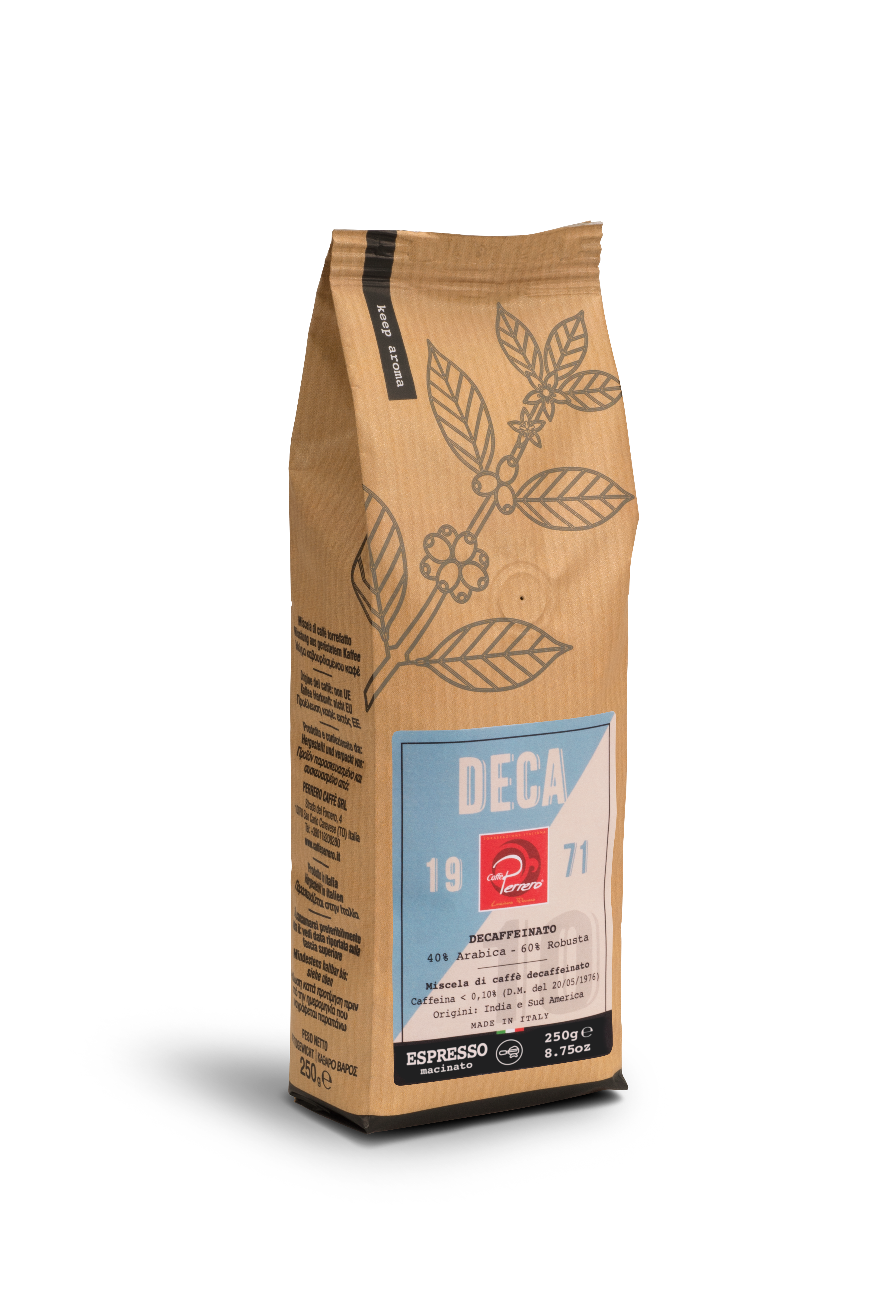 Caffè Perrero - Wholesale Instant Coffee/Espresso - Perrero Coffee Decaf Blend 250g1
