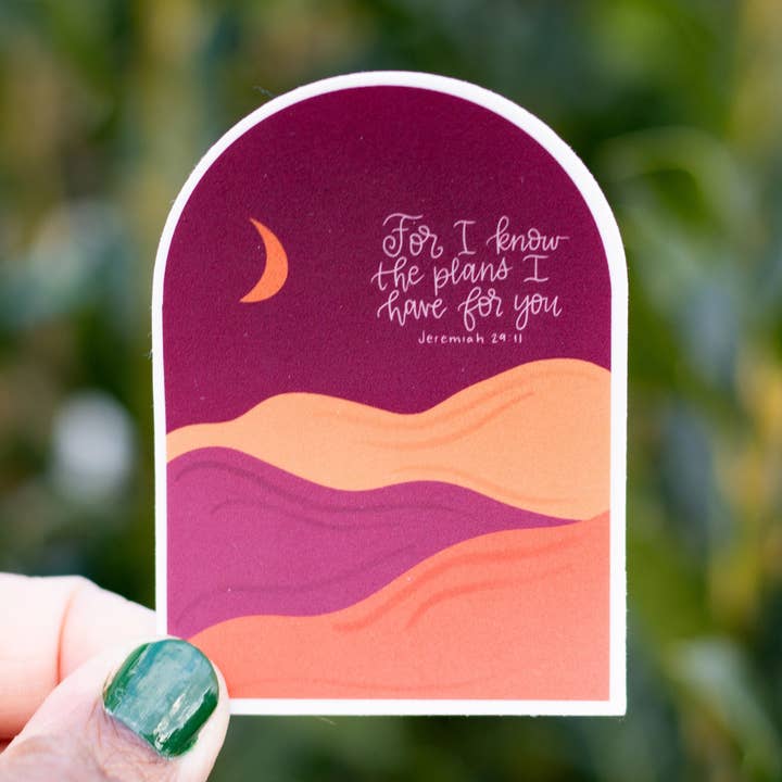 Aufkleber Jeremiah 29:11//Christian//Wasserdicht//Die Cut für den Großhandel von Milk & Honey