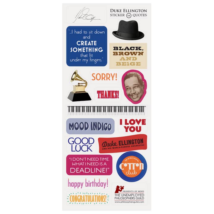 Unemployed Philosophers Guild - Wholesale Everyday Greeting Card - Duke Ellington Card2