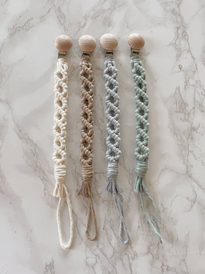 Knotty Babe Pacifier Clip for wholesale by KnottyAbi